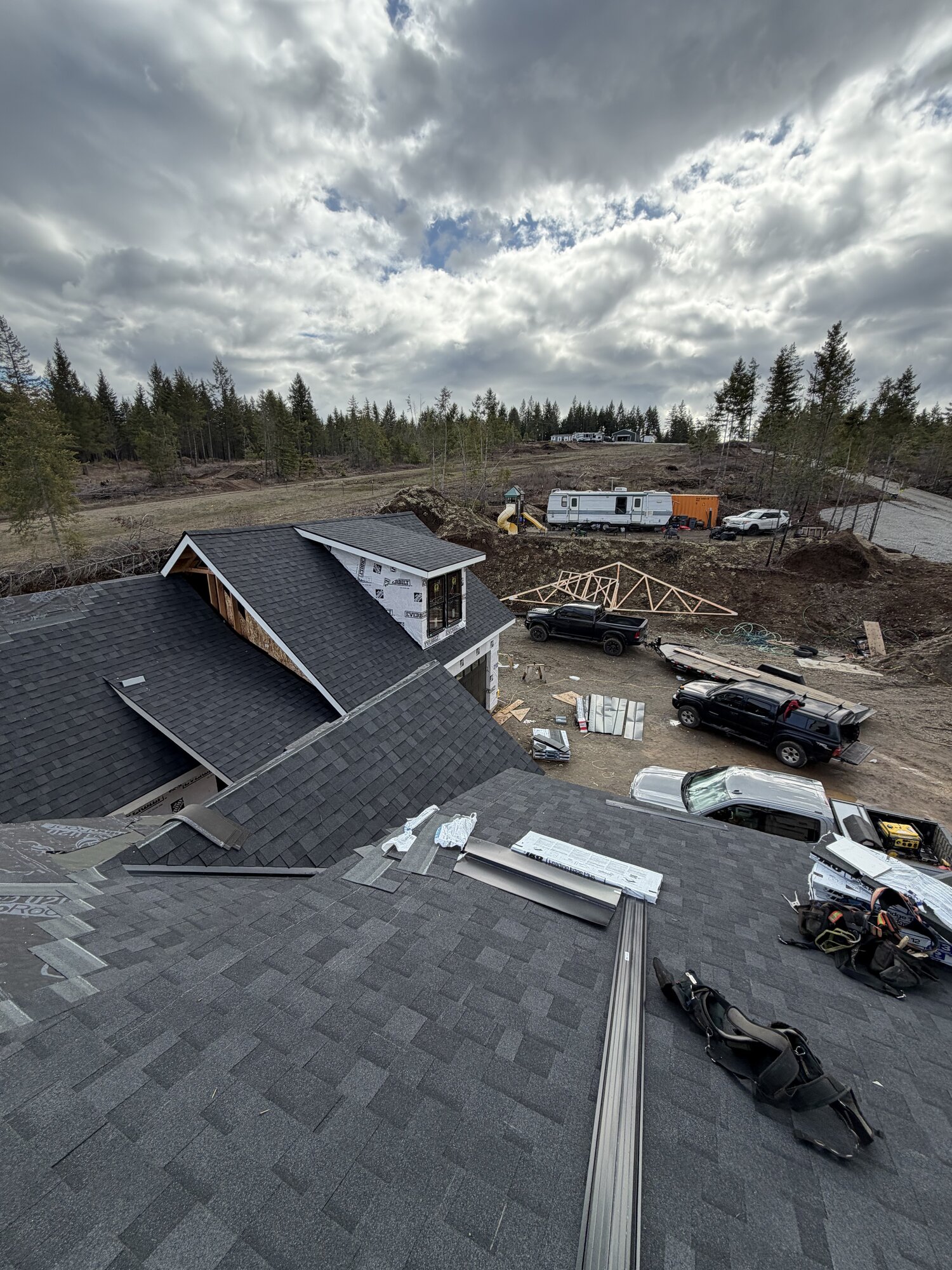 New construction roof framing